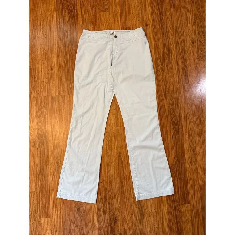 Patagonia Water Girl Women's Organic Cotton Blend Stretch Pants Pale Blue Size 8